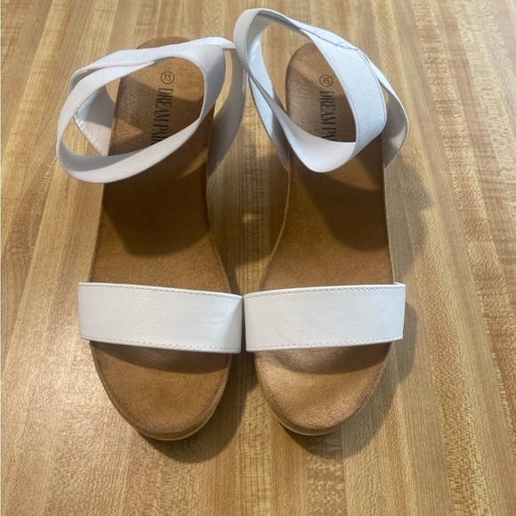 DREAM PAIRS Women's Elastica Ankle Strap Open Toe Platform Wedge Sandal NWOT 7.5 - Picture 6 of 10